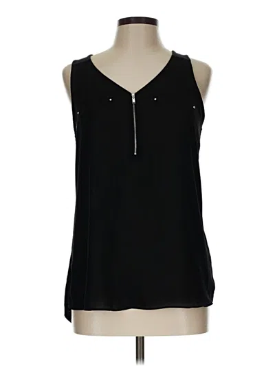 Pre-owned Fortune + Ivy Sleeveless Blouse In Black