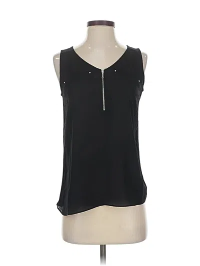 Pre-owned Fortune + Ivy Sleeveless Blouse In Black