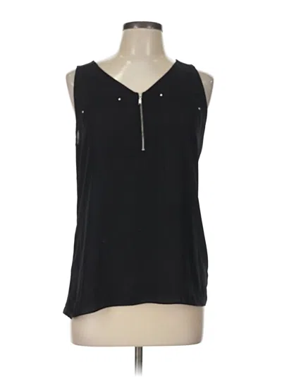 Pre-owned Fortune + Ivy Sleeveless Blouse In Black