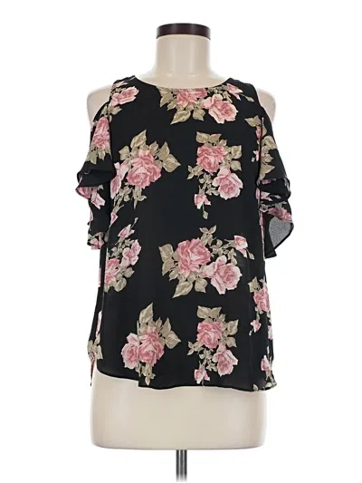 Pre-owned Fortune + Ivy Sleeveless Blouse In Black