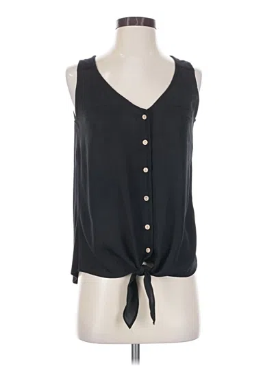 Pre-owned Fortune + Ivy Sleeveless Blouse In Black