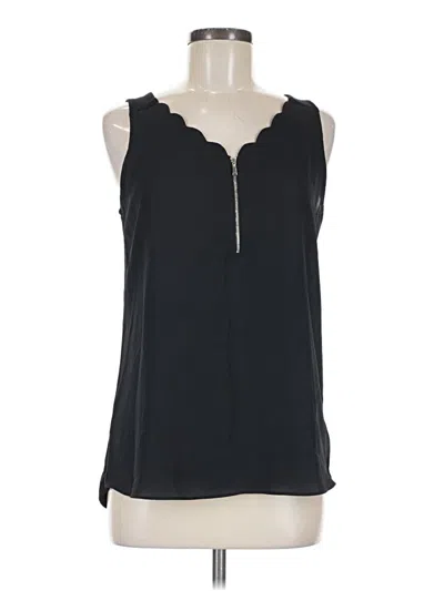 Pre-owned Fortune + Ivy Sleeveless Blouse In Black