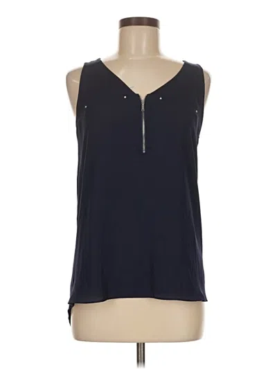 Pre-owned Fortune + Ivy Sleeveless Blouse In Blue