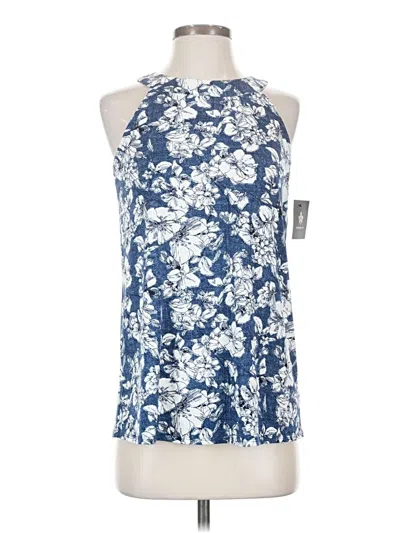 Pre-owned Fortune + Ivy Sleeveless Blouse In Blue