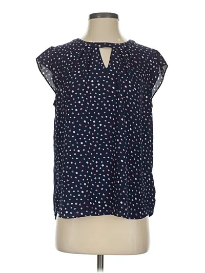 Pre-owned Fortune + Ivy Sleeveless Blouse In Blue