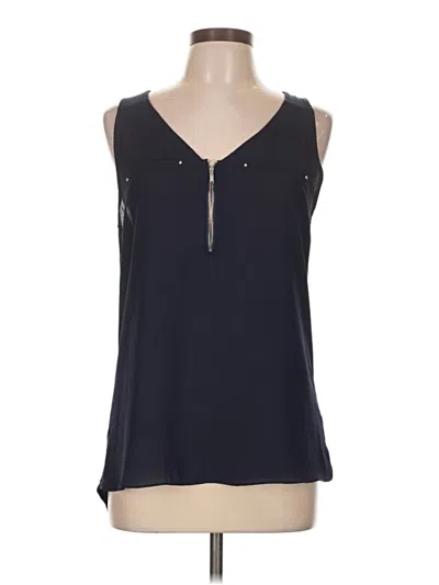 Pre-owned Fortune + Ivy Sleeveless Blouse In Blue