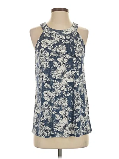 Pre-owned Fortune + Ivy Sleeveless Blouse In Blue