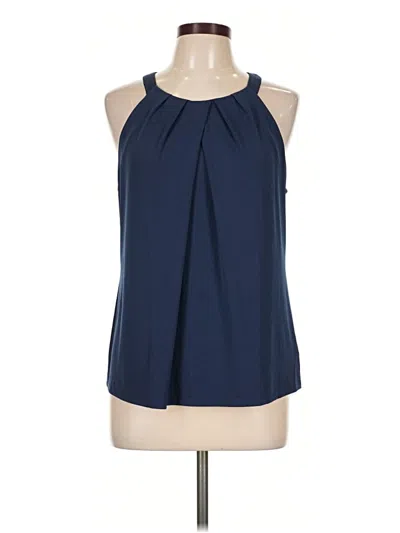 Pre-owned Fortune + Ivy Sleeveless Blouse In Blue