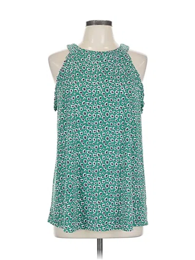 Pre-owned Fortune + Ivy Sleeveless Blouse In Green