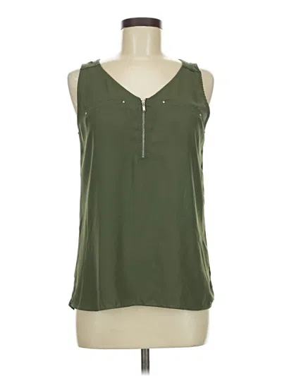 Pre-owned Fortune + Ivy Sleeveless Blouse In Green