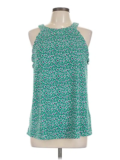Pre-owned Fortune + Ivy Sleeveless Blouse In Green