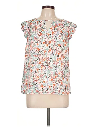 Pre-owned Fortune + Ivy Sleeveless Blouse In Ivory