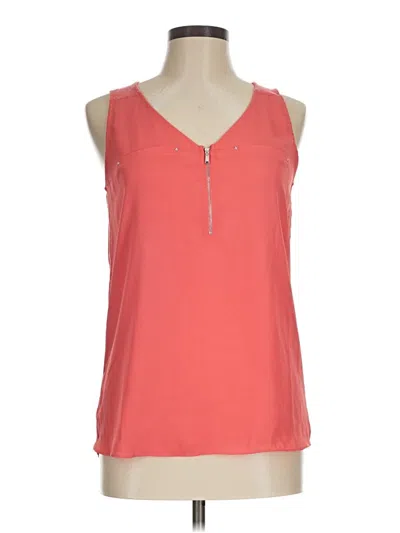 Pre-owned Fortune + Ivy Sleeveless Blouse In Orange