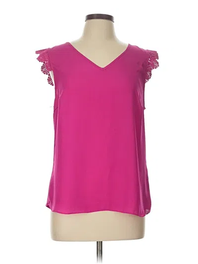 Pre-owned Fortune + Ivy Sleeveless Blouse In Pink