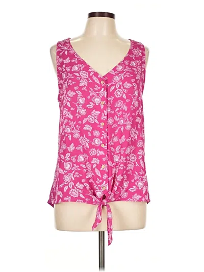 Pre-owned Fortune + Ivy Sleeveless Blouse In Pink