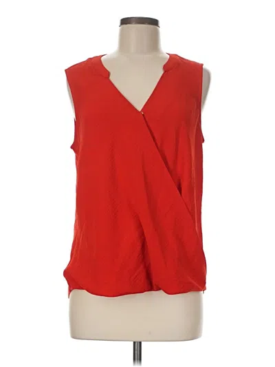 Pre-owned Fortune + Ivy Sleeveless Blouse In Red