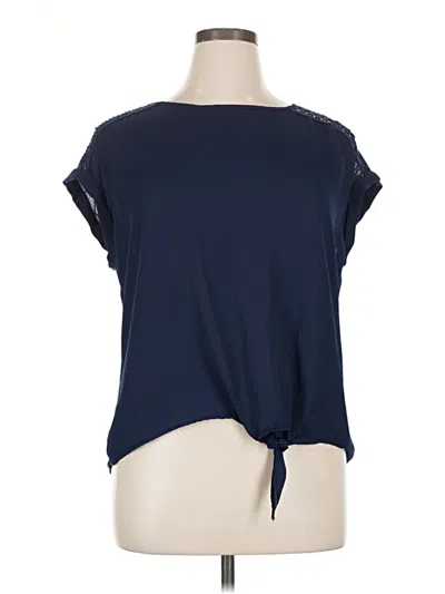 Pre-owned Fortune + Ivy Sleeveless T-shirt In Blue