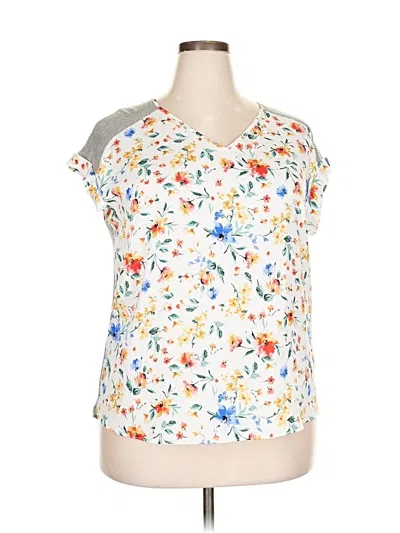 Pre-owned Fortune + Ivy Sleeveless T-shirt In White