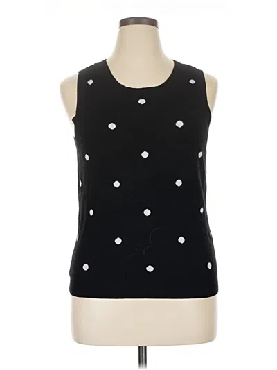 Pre-owned Fortune + Ivy Sweater Vest In Black