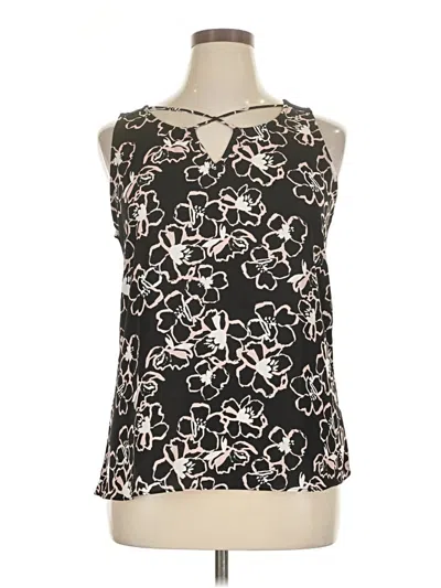 Pre-owned Fortune + Ivy Tank Top Black Halter Neckline Tops
