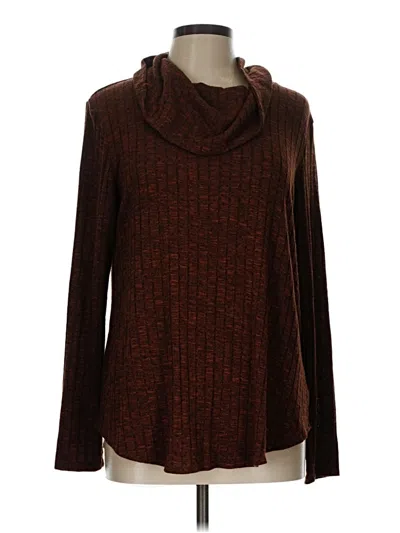 Pre-owned Fortune + Ivy Turtleneck Sweater In Brown