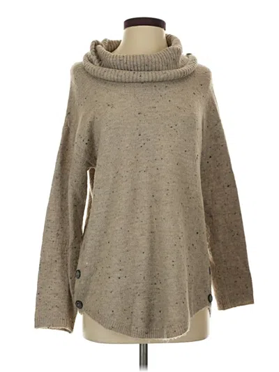 Pre-owned Fortune + Ivy Turtleneck Sweater In Brown