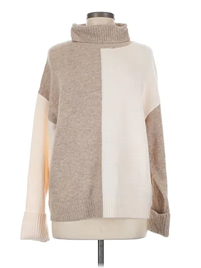Pre-owned Fortune + Ivy Turtleneck Sweater In Brown