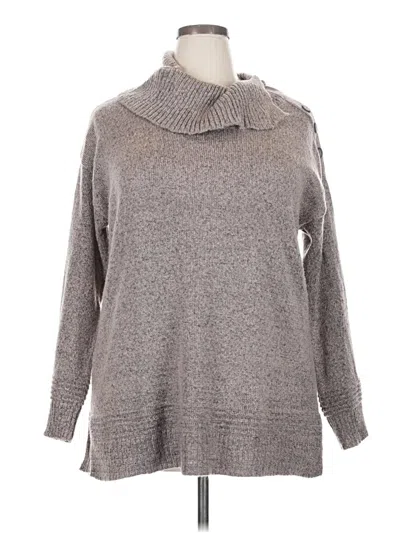 Pre-owned Fortune + Ivy Turtleneck Sweater In Gray