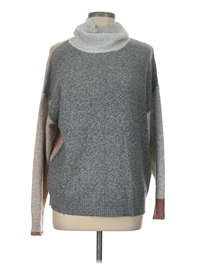 Pre-owned Fortune + Ivy Turtleneck Sweater In Gray