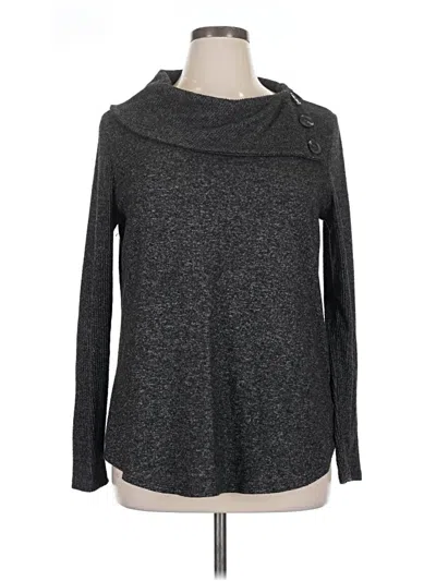 Pre-owned Fortune + Ivy Turtleneck Sweater In Gray