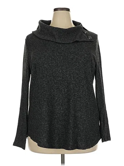 Pre-owned Fortune + Ivy Turtleneck Sweater In Gray