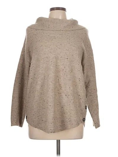 Pre-owned Fortune + Ivy Turtleneck Sweater In Tan