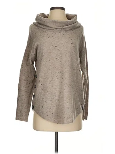 Pre-owned Fortune + Ivy Turtleneck Sweater In Tan