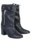 Forward Coulisse Design Boots In Black