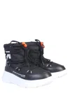 Forward Nylon Boot With 5 Cm Rubber Sole In Black