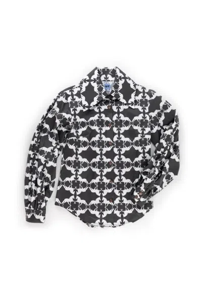 Forza Cavallo Women's Black Mirror Horse Blouse