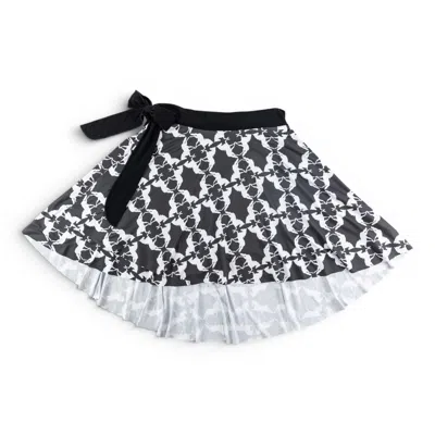 Forza Cavallo Women's Black Mirror Horse Wrap Skirt In Multi