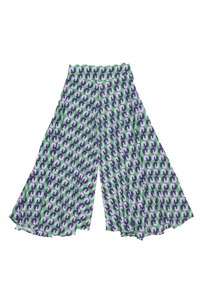 Forza Cavallo Women's Purple Yin Yang Horse Palazzo Pants
