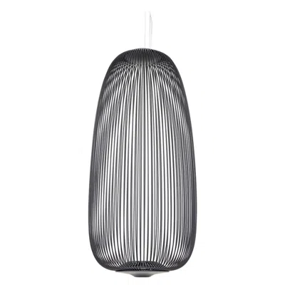 Pre-owned Foscarini 2024 Garcia Cumini For  Spokes 1 Led Suspension Lamp In Black