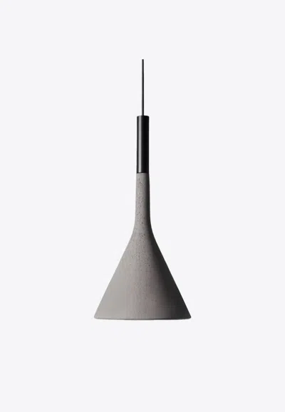 Foscarini Aplomb Outdoor Suspension Lamp In Gray