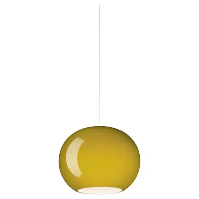 Pre-owned Foscarini Buds 3 Led Suspension Lamp In Bamboo Green By Rodolfo Dordoni