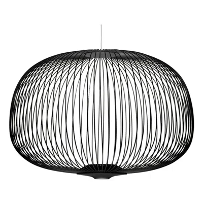 Pre-owned Foscarini Garcia & Cumini 'spokes 3' Metal Suspension Lamp In Black For