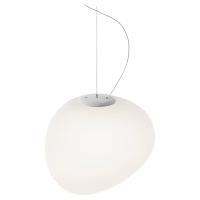 Pre-owned Foscarini 'gregg' Handblown Glass Pendant For  In Transparent