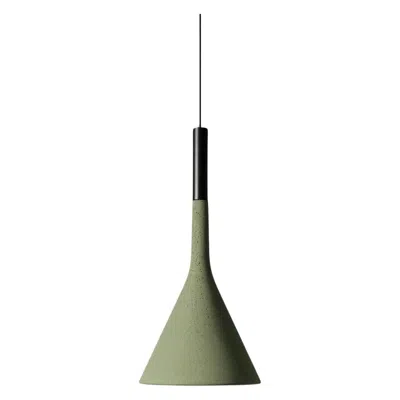 Pre-owned Foscarini Lucidi And Pevere ‘aplomb' Concrete Outdoor Pendant Lamp For  In Green