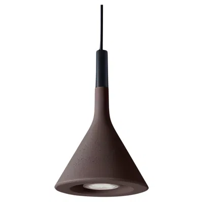 Pre-owned Foscarini Lucidi & Pevere ‘aplomb Mini' Brown Concrete Pendant Lamp For