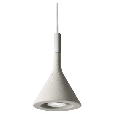 Pre-owned Foscarini Lucidi & Pevere ‘aplomb Mini' White Concrete Pendant Lamp For