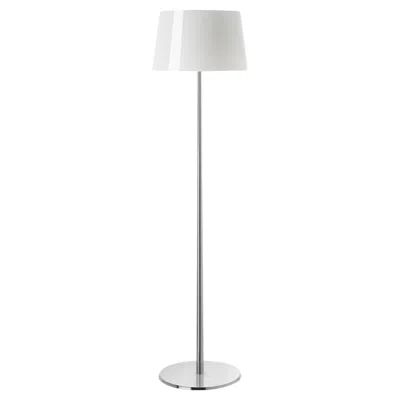 Pre-owned Foscarini Lumiere Extra Large Floor Lamp In White & Aluminum By Rodolfo Dordoni