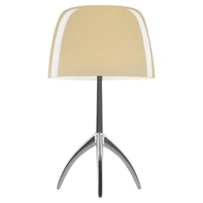 Pre-owned Foscarini Lumiere Large Table Lamp In Warm White And Black Chrome