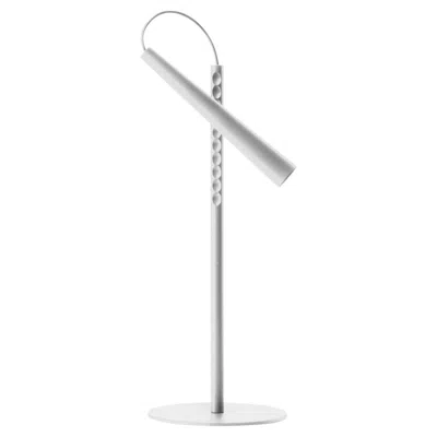 Pre-owned Foscarini Magneto Led Table Lamp In White By Giulio Iacchetti