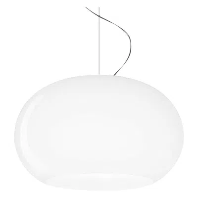 Pre-owned Foscarini Rodolfo Dordoni ‘buds 2' Handblown Glass Led Pendant Lamp In White For